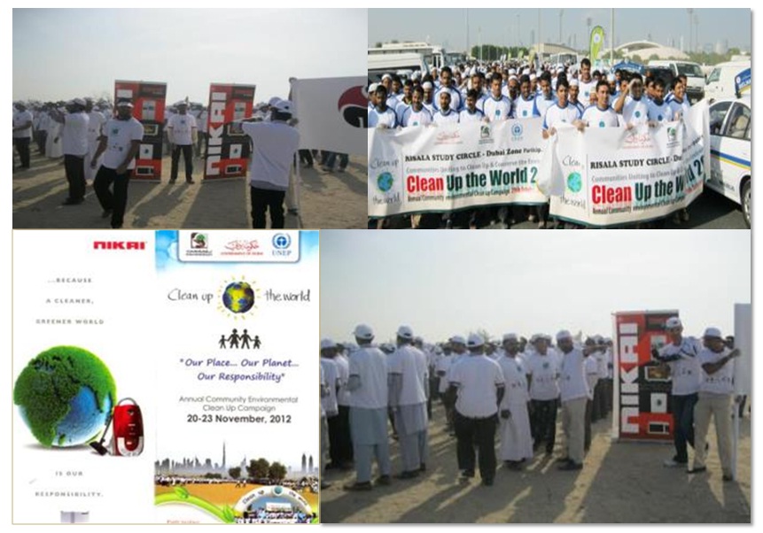 Nikai actively backed the Risala Study Circle from 2012 -2015 – (RSC : an NGO in UAE ) for the “Clean up the World Campaign” – which was a prestigious Initiative by Dubai Municipality.